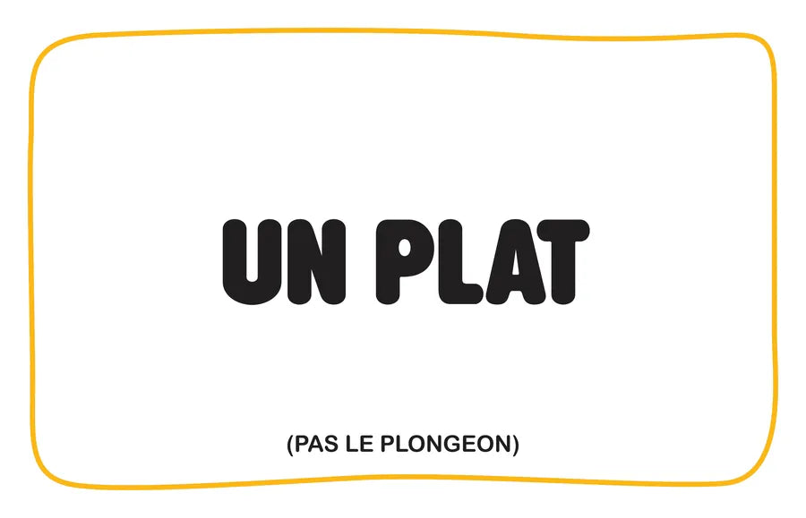 Carte Catégorie : Un plat