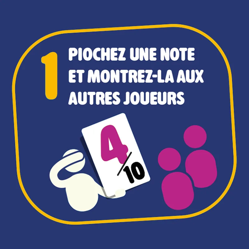 Piochez une note et montrez-la aux autres joueurs