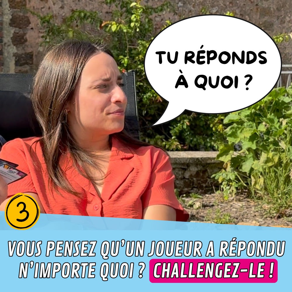 Une joueuse lance « Tu réponds à quoi ? » : challengez un joueur qui a répondu n'importe quoi